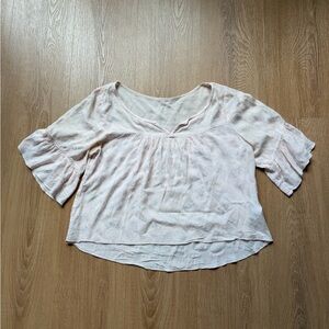 Abercrombie & Fitch Soft Blush Blouse Babydoll